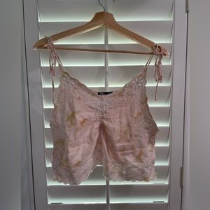 ZARA FLORAL TANK TOP